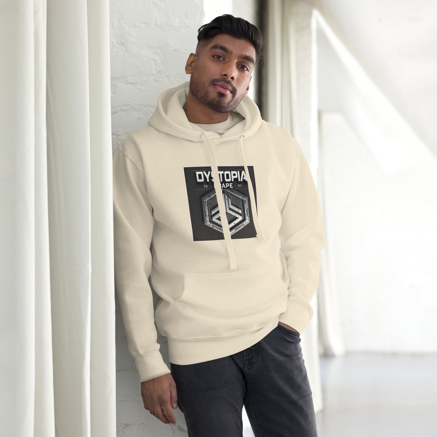 Sudadera unisex con capucha "Deff Zeppelin" de Dystopia Drape