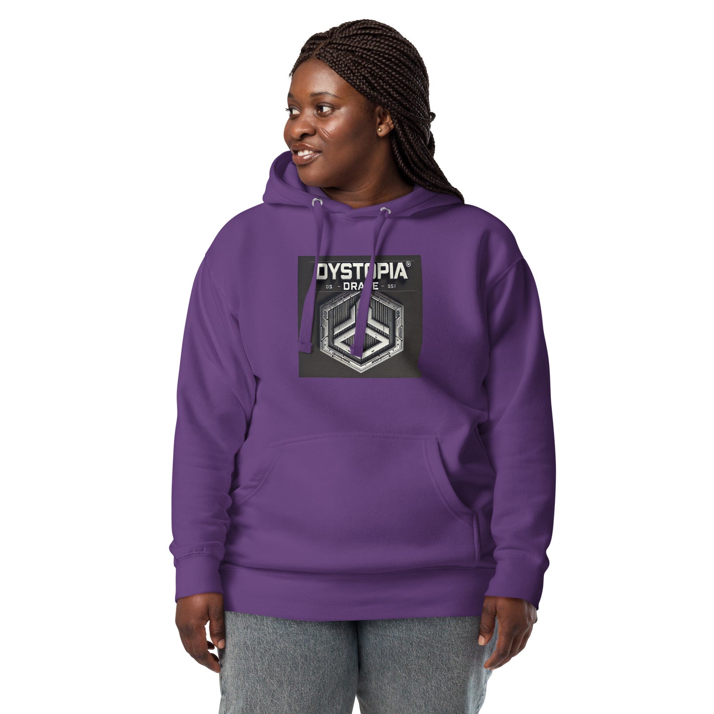 Sudadera unisex con capucha "Deff Zeppelin" de Dystopia Drape